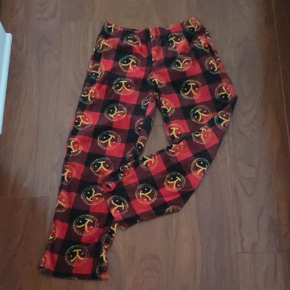 Red and Black Plaid Pajama Bottom